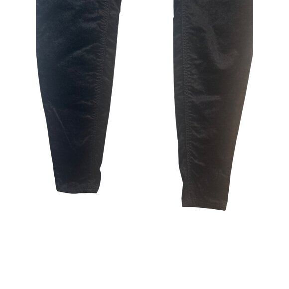 2/$30 MCGUIRE Denim 26 Womens Mid Rise Stretch Skinny Velvet Pants Black - Picture 10 of 16
